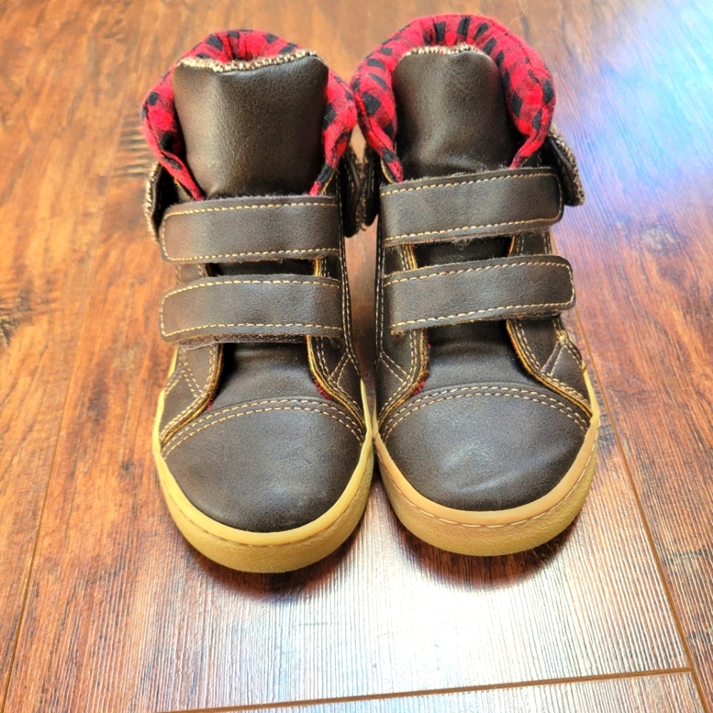 GAP Like- NewToddler Boy's Size 7 Brown Boots with Red Lining
